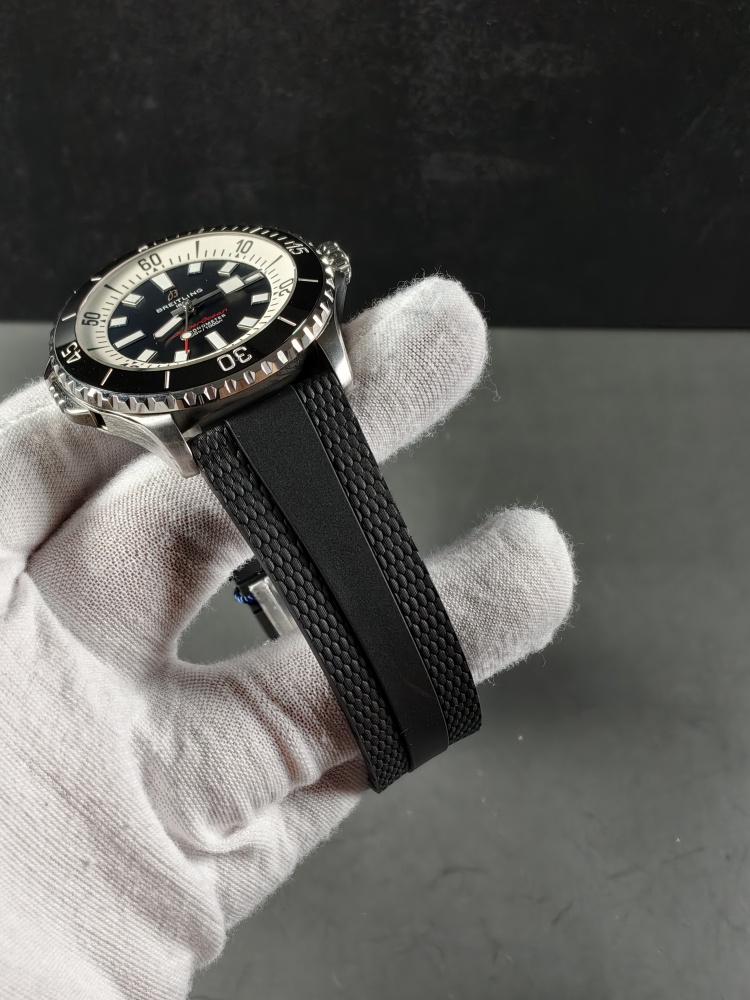 BLS Superocean Automatic Black Dial | 44mm | A2824 Automatic Movement | Black Rubber Strap