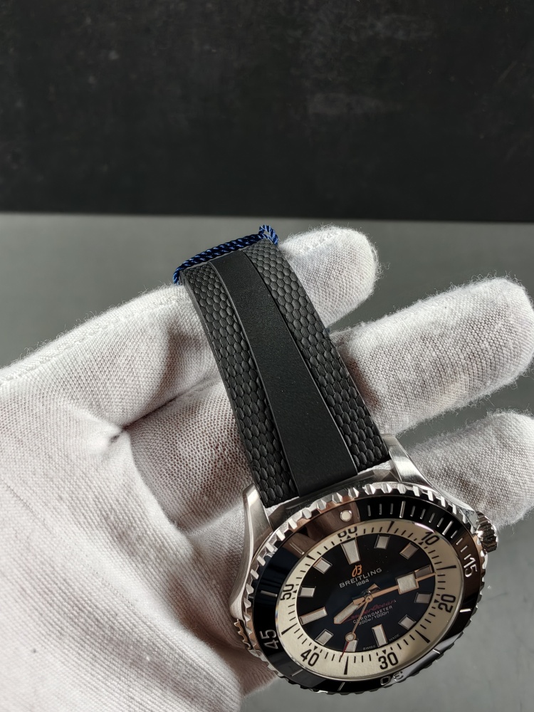 BLS Superocean Automatic Black Dial | 44mm | A2824 Automatic Movement | Black Rubber Strap