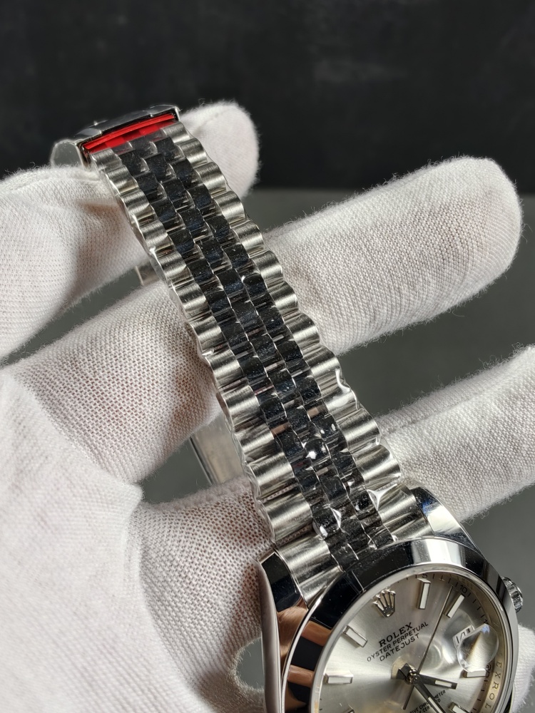 GOLD V2 Free-Sprung Datejust Silver Dial | 41mm | Free-Sprung JH3235 Super Clone Movement | Jubilee Bracelet | Smooth Bezel