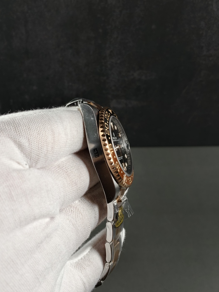 GOLD V4 Weighted Root Beer GMT | 40mm | SH3285 Super Clone Movement | Everose Gold & Stainless Steel