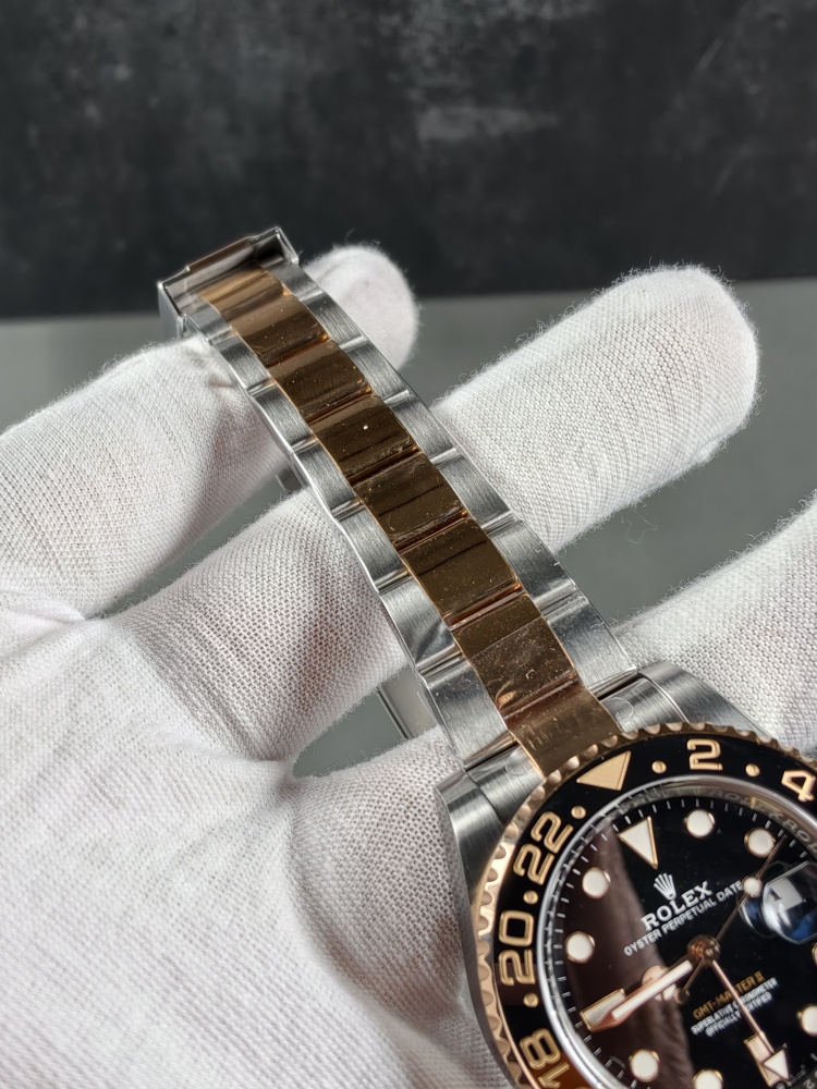 GOLD V4 Weighted Root Beer GMT | 40mm | SH3285 Super Clone Movement | Everose Gold & Stainless Steel