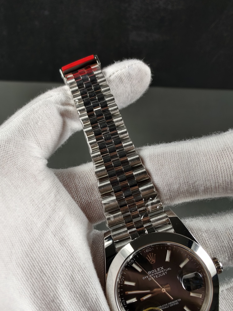 GOLD V2 Free-Sprung Datejust Black Dial | 41mm | Free-Sprung JH3235 Super Clone Movement | Jubilee Bracelet | Smooth Bezel