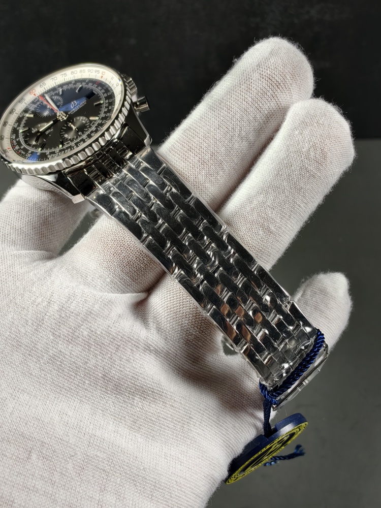 BLS Navitimer 1 Chronograph Black Dial | 41mm | B01 Super Clone Automatic Chronograph Movement | Stainless Steel