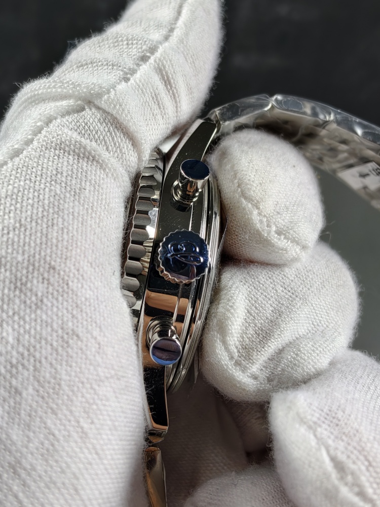 BLS Navitimer 1 Chronograph Black Dial | 41mm | B01 Super Clone Automatic Chronograph Movement | Stainless Steel