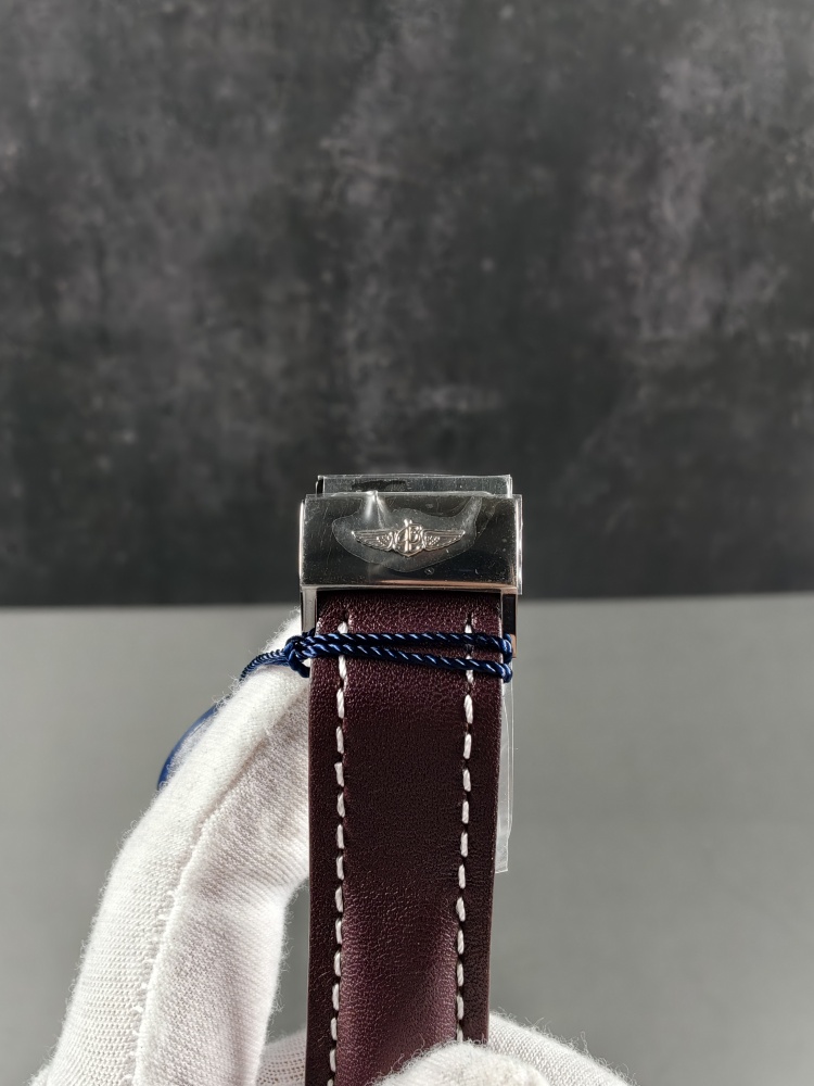 BLS Navitimer 1 Chronograph Silver Dial | 41mm | B01 Super Clone Automatic Chronograph Movement | Brown Leather Strap
