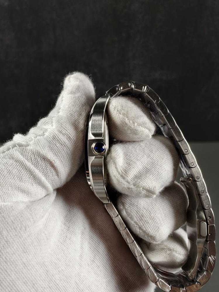 BVF Santos Medium Blue Dial with Extra Blue Leather Strap