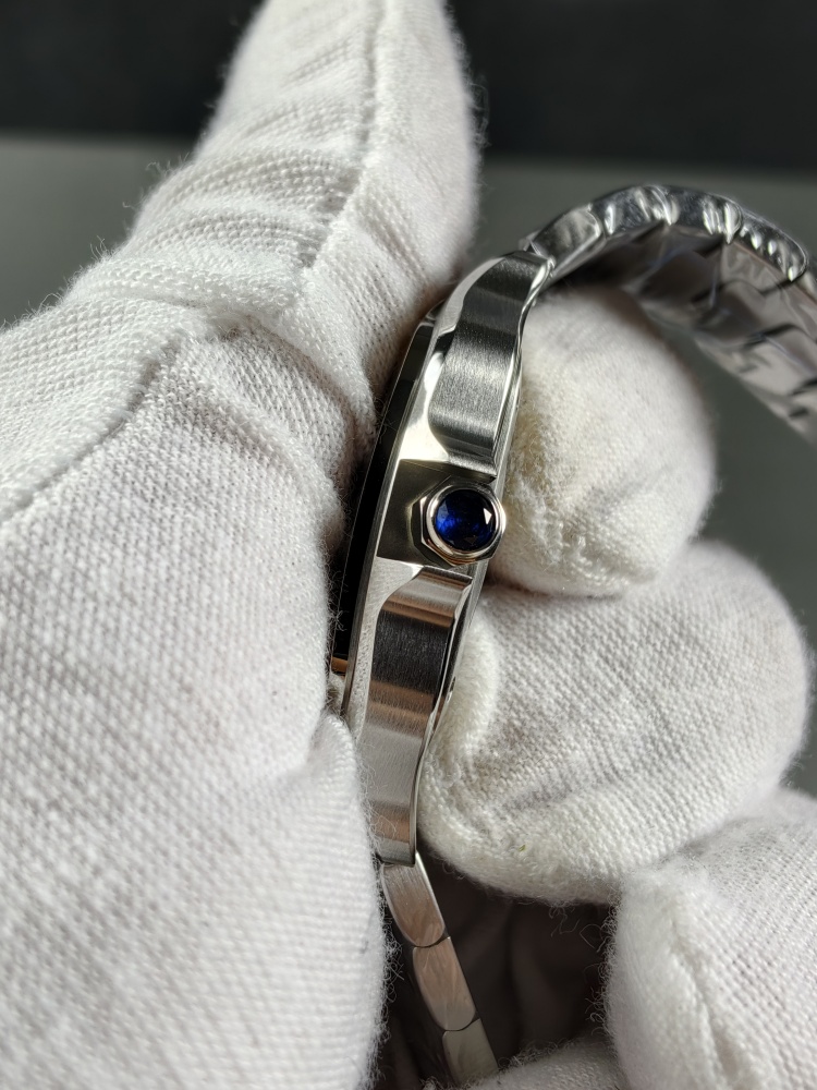 BVF Santos Medium Blue Dial with Extra Blue Leather Strap