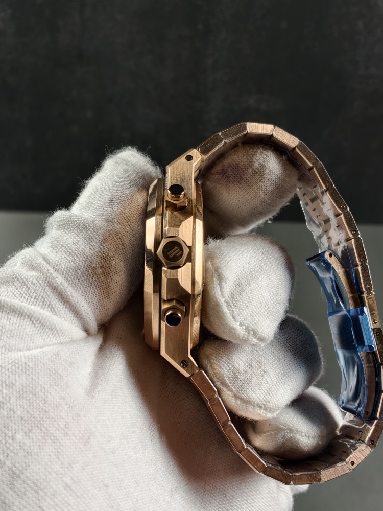 APSF V2 Royal Oak Rose Gold Black Dial | 41mm | Free-Sprung 4302 Super Clone Movement