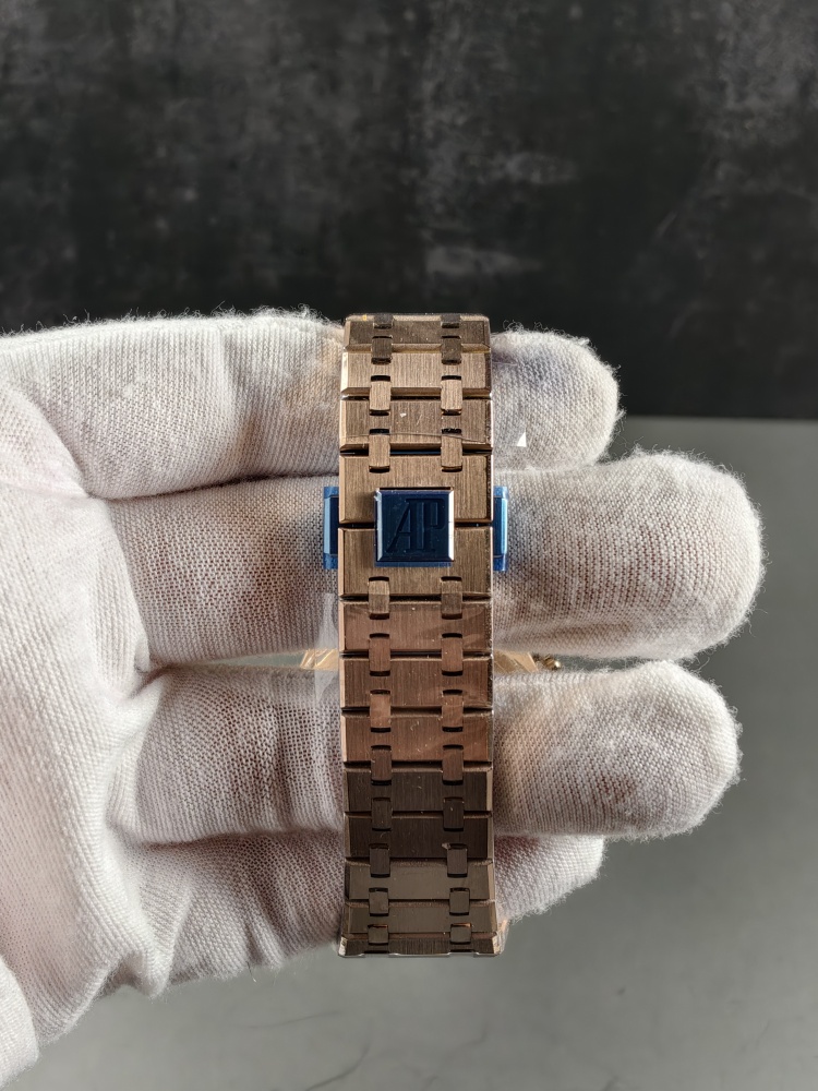 APSF V2 Royal Oak Rose Gold Black Dial | 41mm | Free-Sprung 4302 Super Clone Movement