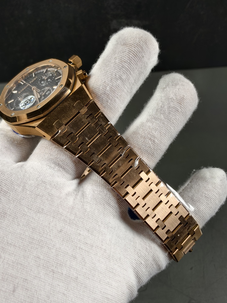 APSF V2 Royal Oak Rose Gold Black Dial | 41mm | Free-Sprung 4302 Super Clone Movement