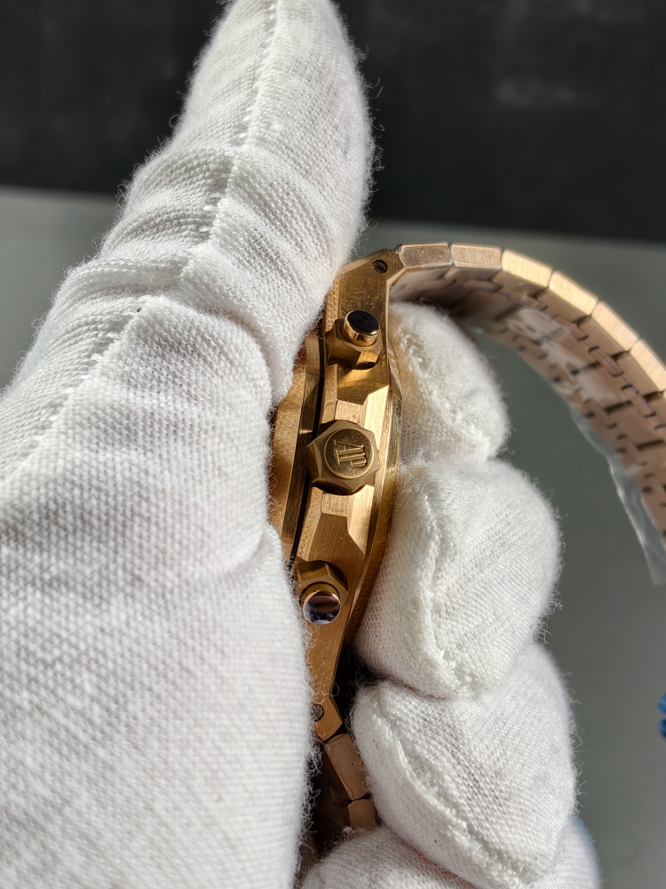 APSF V2 Royal Oak Rose Gold Black Dial | 41mm | Free-Sprung 4302 Super Clone Movement