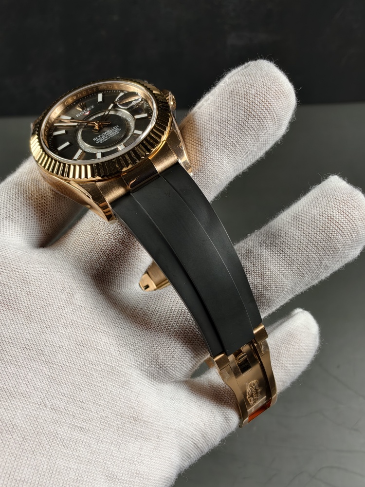 3B Weighted Sky-Dweller Rose Gold Rhodium Dial | 42mm | 186g | Super Clone 9002 Annual Calendar Movement