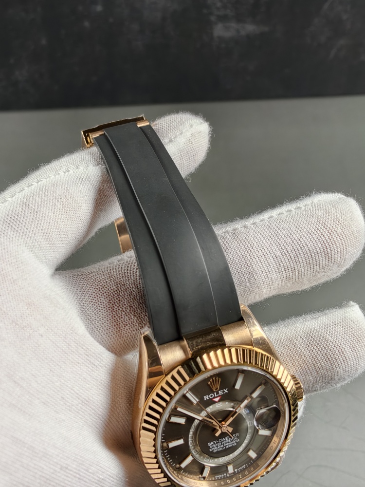 3B Weighted Sky-Dweller Rose Gold Rhodium Dial | 42mm | 186g | Super Clone 9002 Annual Calendar Movement