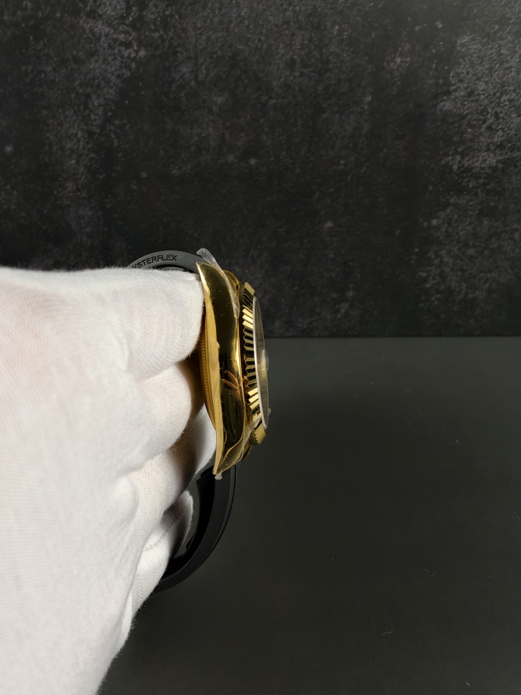 3B Weighted Sky-Dweller Yellow Gold Black Dial | 42mm | 186g | Super Clone 9002 Annual Calendar Movement