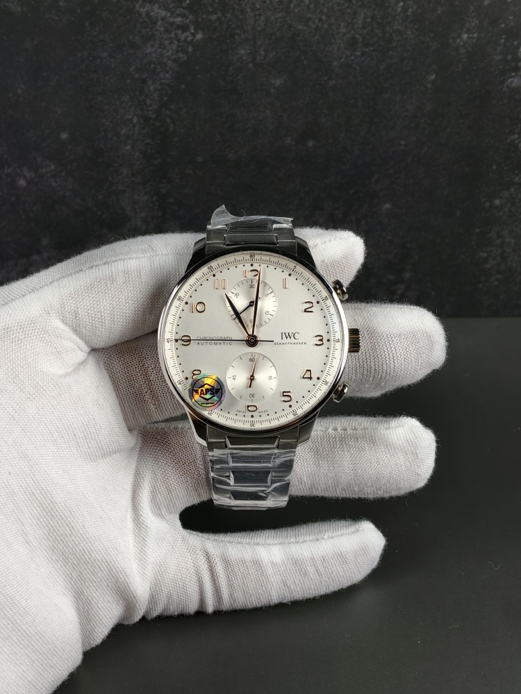 APSF Portugieser Chronograph White Dial Rose Gold Accents | 41mm | Dandong 69355 Super Clone Movement