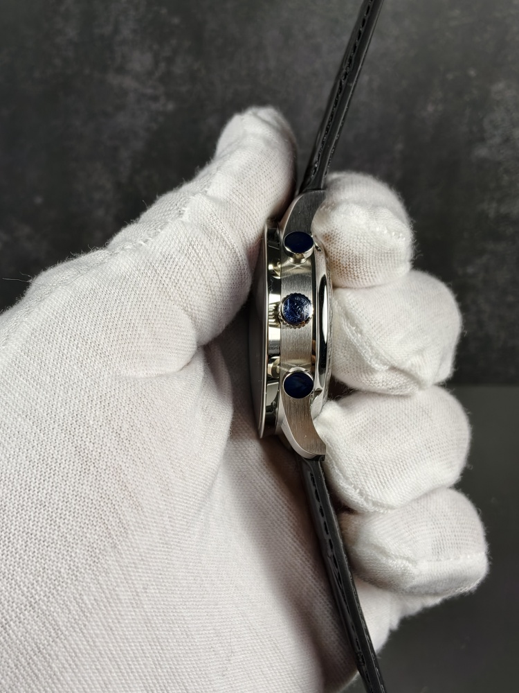 ZF Portugieser Chronograph Black Dial | 41mm | Custom Slim Automatic Chronograph Movement (Cal. 69355 Style)