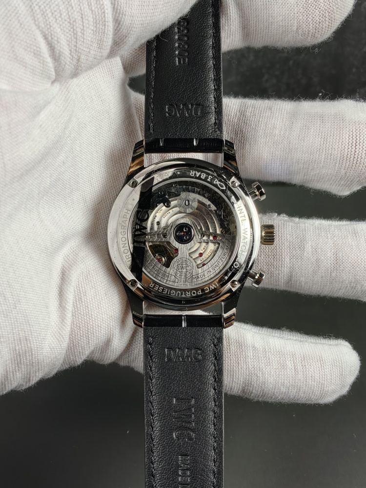 ZF Portugieser Chronograph Black Dial | 41mm | Custom Slim Automatic Chronograph Movement (Cal. 69355 Style)