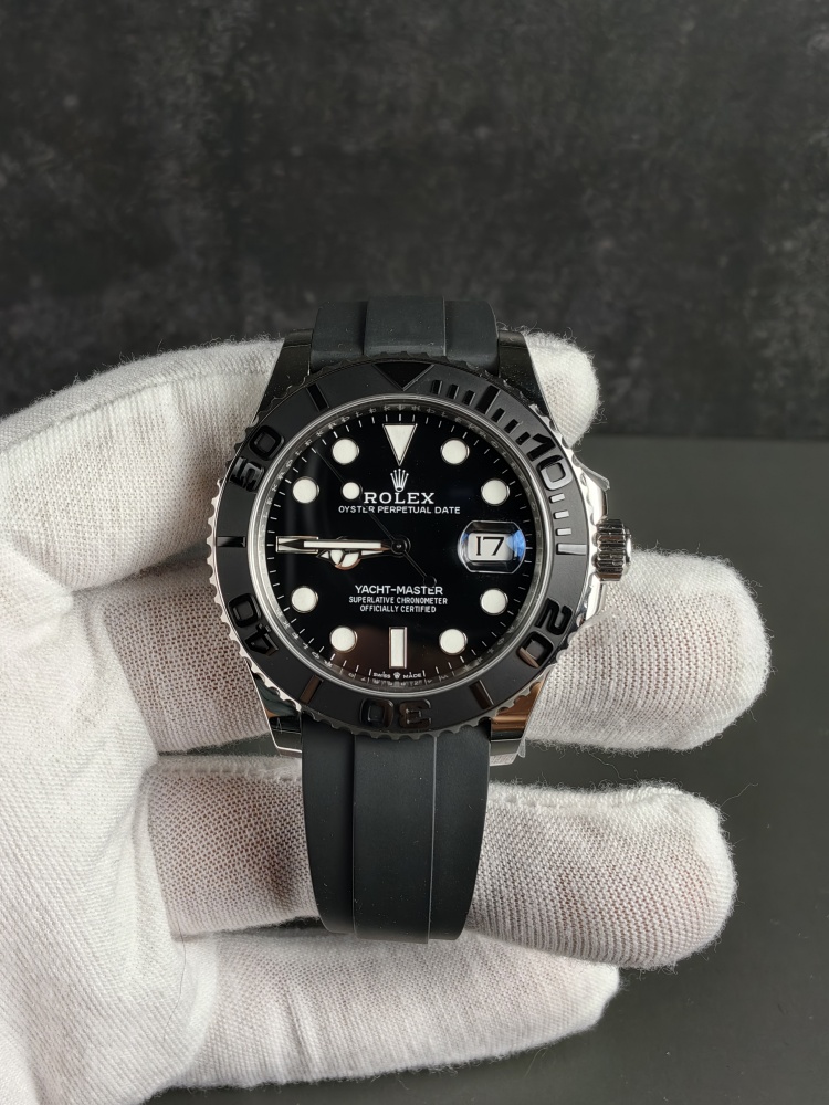 RW Free-Sprung Yacht-Master White Gold | 42mm | Free-Sprung JH3235 Super Clone Movement | Oysterflex (E+F)