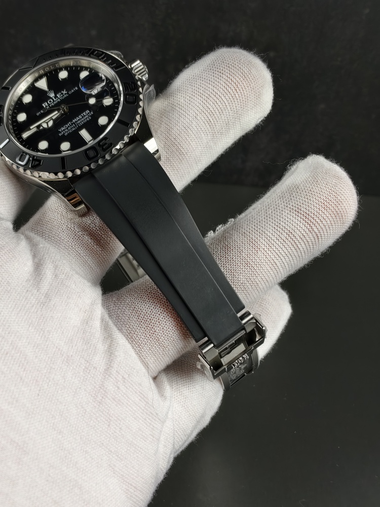 RW Free-Sprung Yacht-Master White Gold | 42mm | Free-Sprung JH3235 Super Clone Movement | Oysterflex (E+F)