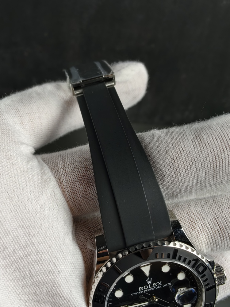 RW Free-Sprung Yacht-Master White Gold | 42mm | Free-Sprung JH3235 Super Clone Movement | Oysterflex (E+F)