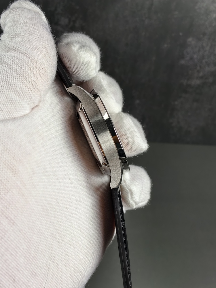 ZF Portugieser Chronograph Silver Dial | 41mm | Custom Slim Automatic Chronograph Movement (Cal. 69355 Style) | Black Leather Strap