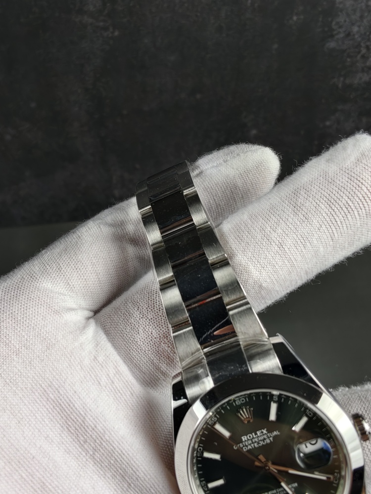 GOLD V2 Free-Sprung Datejust Green Dial | 41mm | Free-Sprung JH3235 Super Clone Movement | Oyster Bracelet | Smooth Bezel