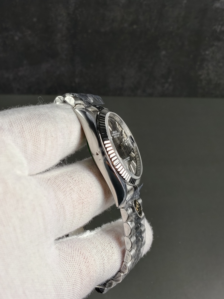 RW Free-Sprung Datejust Rhodium Dial | 36mm | Free-Sprung JH3235 Super Clone Movement | Jubilee Bracelet | Fluted Bezel