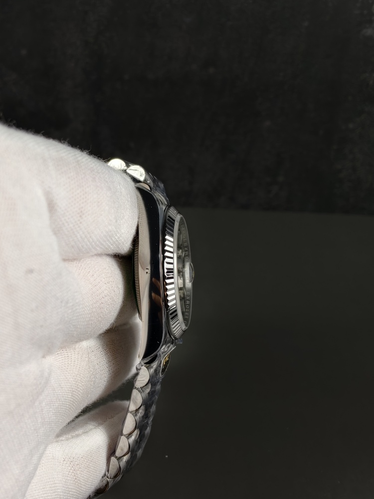 RW Free-Sprung Datejust Black Dial | 36mm | Free-Sprung JH3235 Super Clone Movement | Jubilee Bracelet | Fluted Bezel