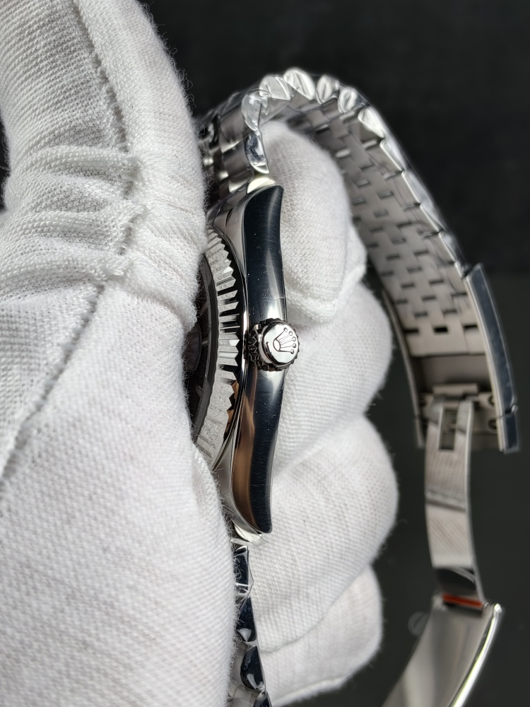 RW Free-Sprung Datejust Black Dial | 36mm | Free-Sprung JH3235 Super Clone Movement | Jubilee Bracelet | Fluted Bezel