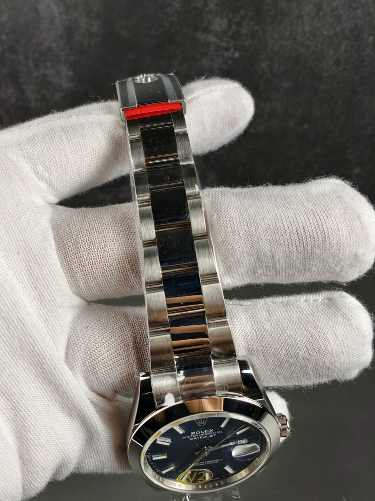 GOLD V2 Free-Sprung Datejust Blue Dial | 41mm | Free-Sprung JH3235 Super Clone Movement | Oyster Bracelet | Fluted Bezel