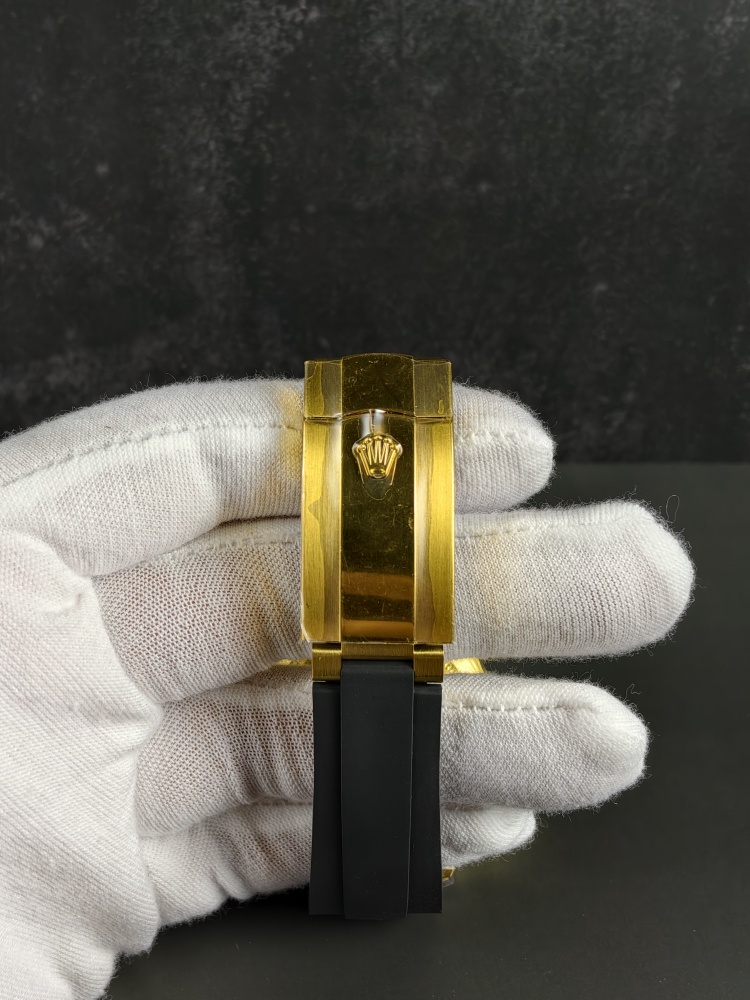 3B Weighted Sky-Dweller Yellow Gold Green Dial | 42mm | 186g | Super Clone 9002 Annual Calendar Movement | Oysterflex (E+F)