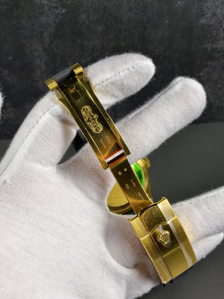 3B Weighted Sky-Dweller Yellow Gold Green Dial | 42mm | 186g | Super Clone 9002 Annual Calendar Movement | Oysterflex (E+F)