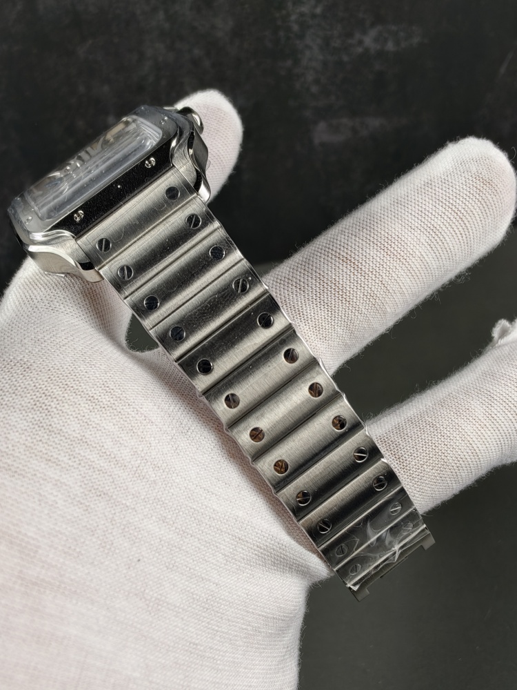 RICH Santos de Cartier Skeleton WHSA0015 | 39.8mm | 9611 MC Clone Manual-Wind Movement