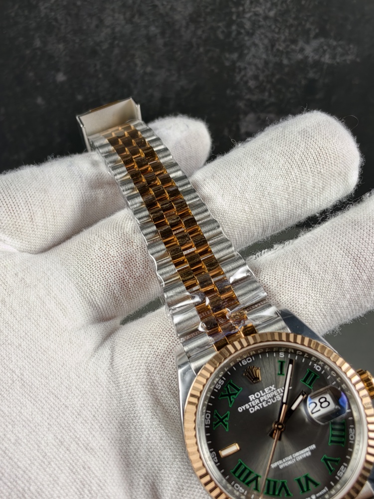 RW Free-Sprung Datejust Two-Tone Rose Gold Wimbledon Dial | 36mm | Free-Sprung JH3235 Super Clone Movement | Jubilee Bracelet | Fluted Bezel