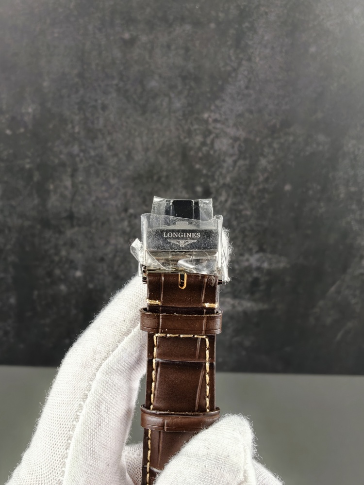 APSF Longines Master Collection Moonphase White Dial | 40mm | Decorated A2892 Automatic Moonphase Movement | Brown Leather Strap