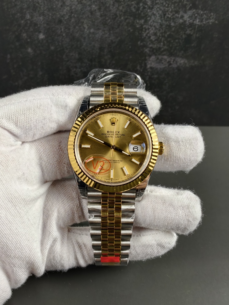 VSF V2 Free-Sprung Datejust Two-Tone Yellow Gold Gold Dial | 41mm | DD3235 Super Clone Movement