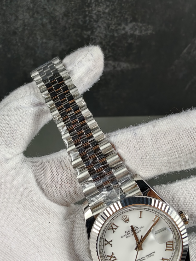 RW Free-Sprung Datejust White Roman Dial | 41mm | Free-Sprung JH3235 Super Clone Movement