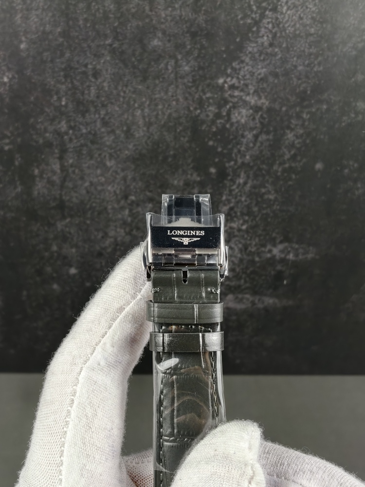 AF Longines Master Collection Silver Dial | 40mm | Decorated A2892 Automatic Movement | Black Leather Strap
