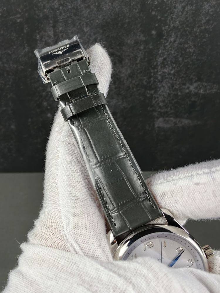 AF Longines Master Collection Silver Dial | 40mm | Decorated A2892 Automatic Movement | Black Leather Strap