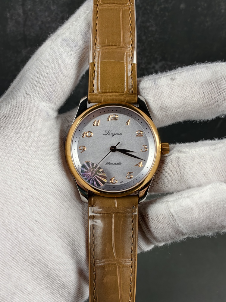 AF Longines Master Collection Grey Dial Rose Gold | 40mm | Decorated A2892 Automatic Movement | Brown Leather Strap