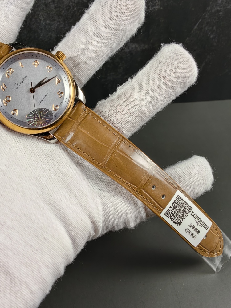 AF Longines Master Collection Grey Dial Rose Gold | 40mm | Decorated A2892 Automatic Movement | Brown Leather Strap