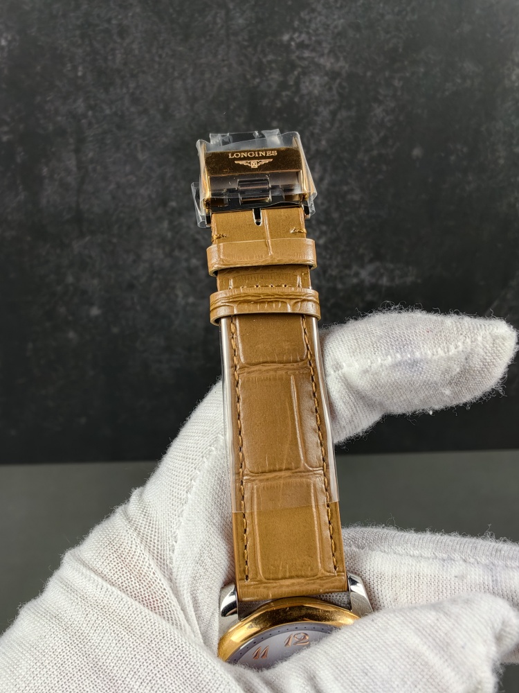 AF Longines Master Collection Grey Dial Rose Gold | 40mm | Decorated A2892 Automatic Movement | Brown Leather Strap