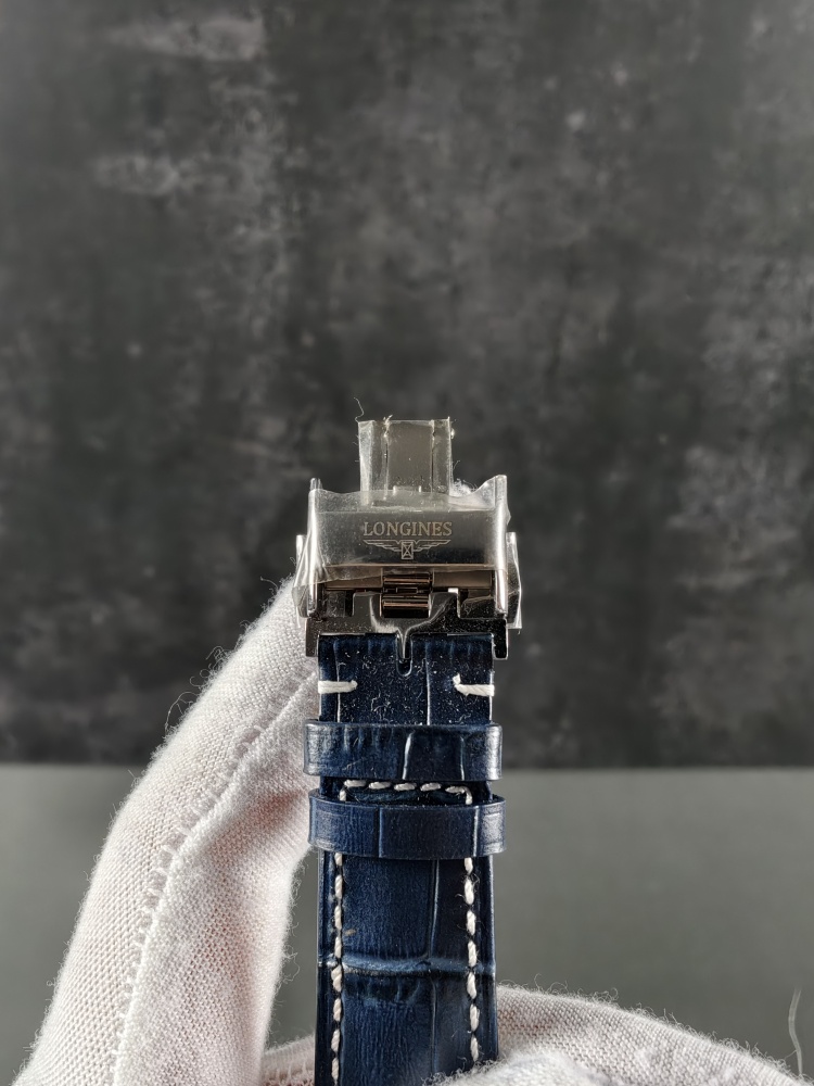 APSF Longines Flagship Heritage Moonphase Blue Dial | 38mm | Automatic Moonphase Movement | Leather Strap