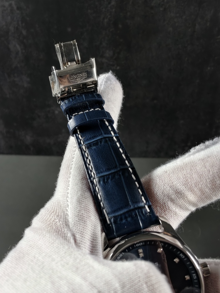 APSF Longines Flagship Heritage Moonphase Blue Dial | 38mm | Automatic Moonphase Movement | Leather Strap