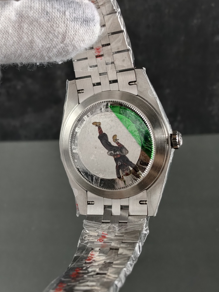 RW Green Motif Datejust | 41mm | Free-Sprung JH3235 Super Clone Movement | Jubilee Bracelet | Fluted Bezel