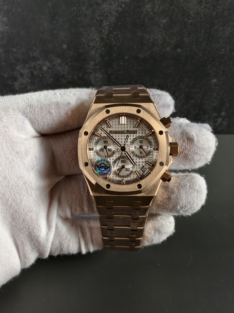 APSF V2 Free-Sprung Royal Oak Selfwinding Chronograph 26240 Rose Gold White Dial | 41mm | SH4401 V2 Free-Sprung Flyback Chronograph Movement
