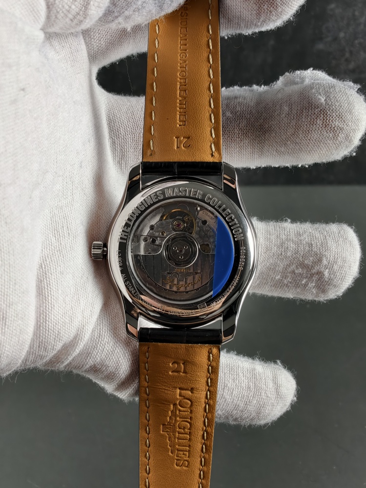 APSF Longines Master Collection Moonphase | 40mm | Silver Dial | Black Leather Strap | L899 Clone Automatic Movement