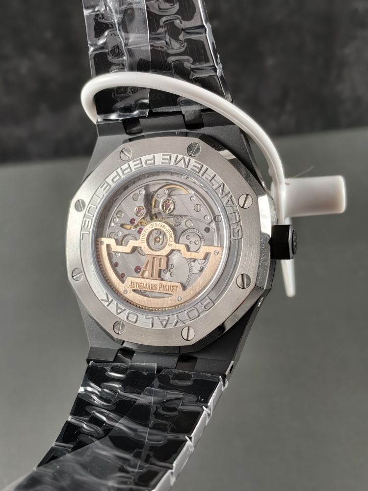 BBS Royal Oak Perpetual Calendar Black Ceramic | 41mm | Blue Grande Tapisserie Dial | Super Clone Perpetual Calendar Movement