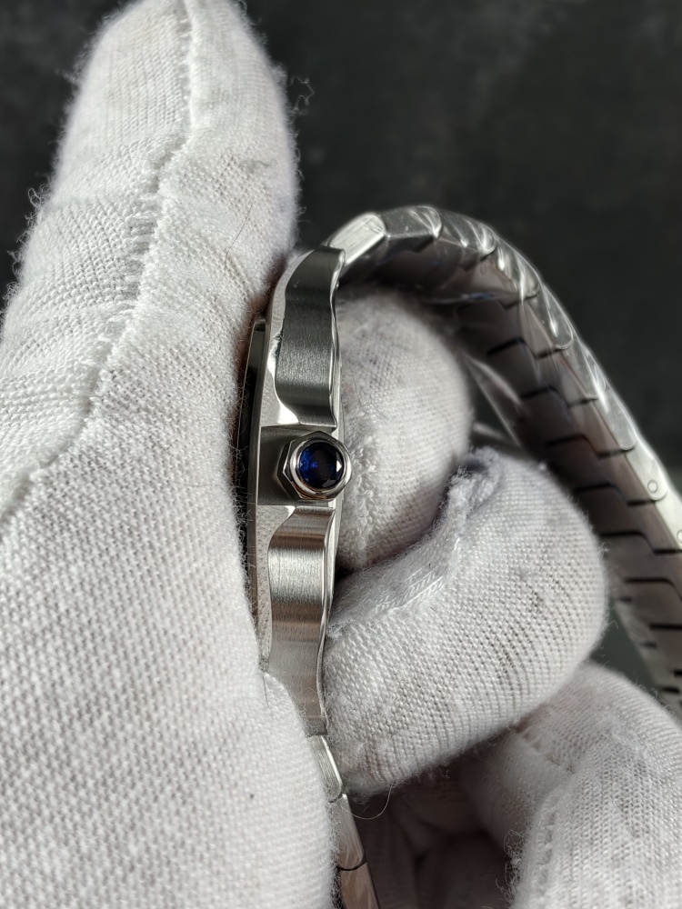 BVF Santos de Cartier Medium White Dial | 35.1mm | Miyota 9015 Automatic Movement | Stainless Steel Bracelet with Extra Leather Strap