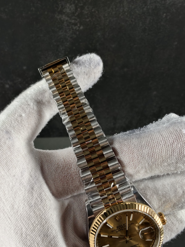 RW Datejust Yellow Gold Two-Tone | 36mm | Free-Sprung JH3235 Super Clone Movement | Gold Dial | Jubilee Bracelet | Fluted Bezel